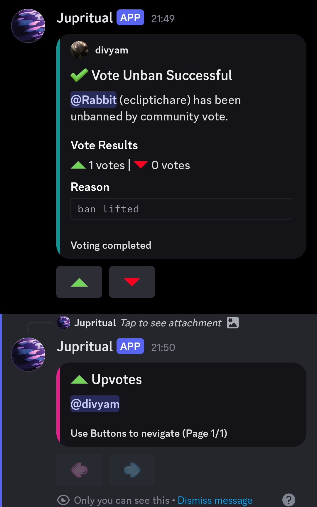voteunban success